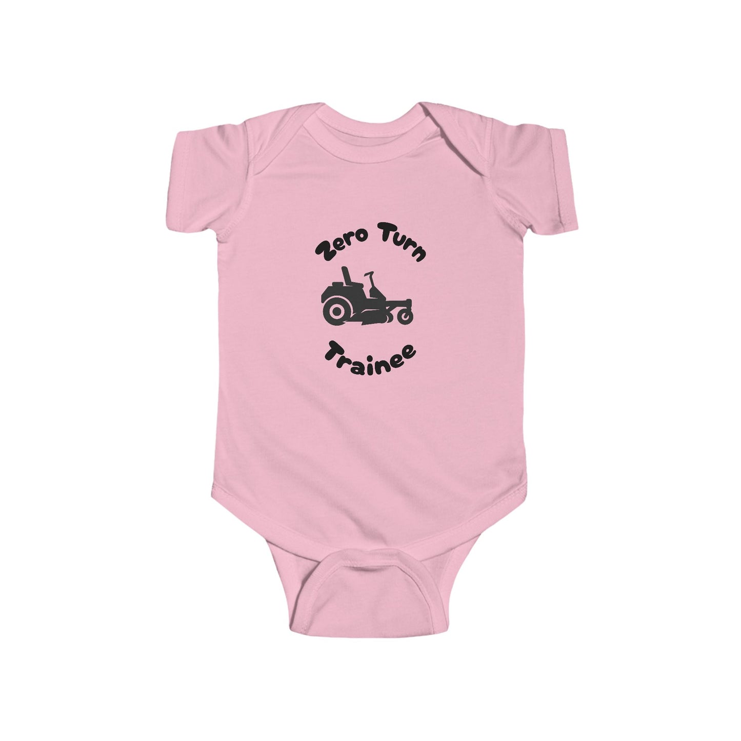 Zero Turn Trainee Baby Bodysuit – Funny Lawn Mower Baby Outfit for Future Grass Cutters