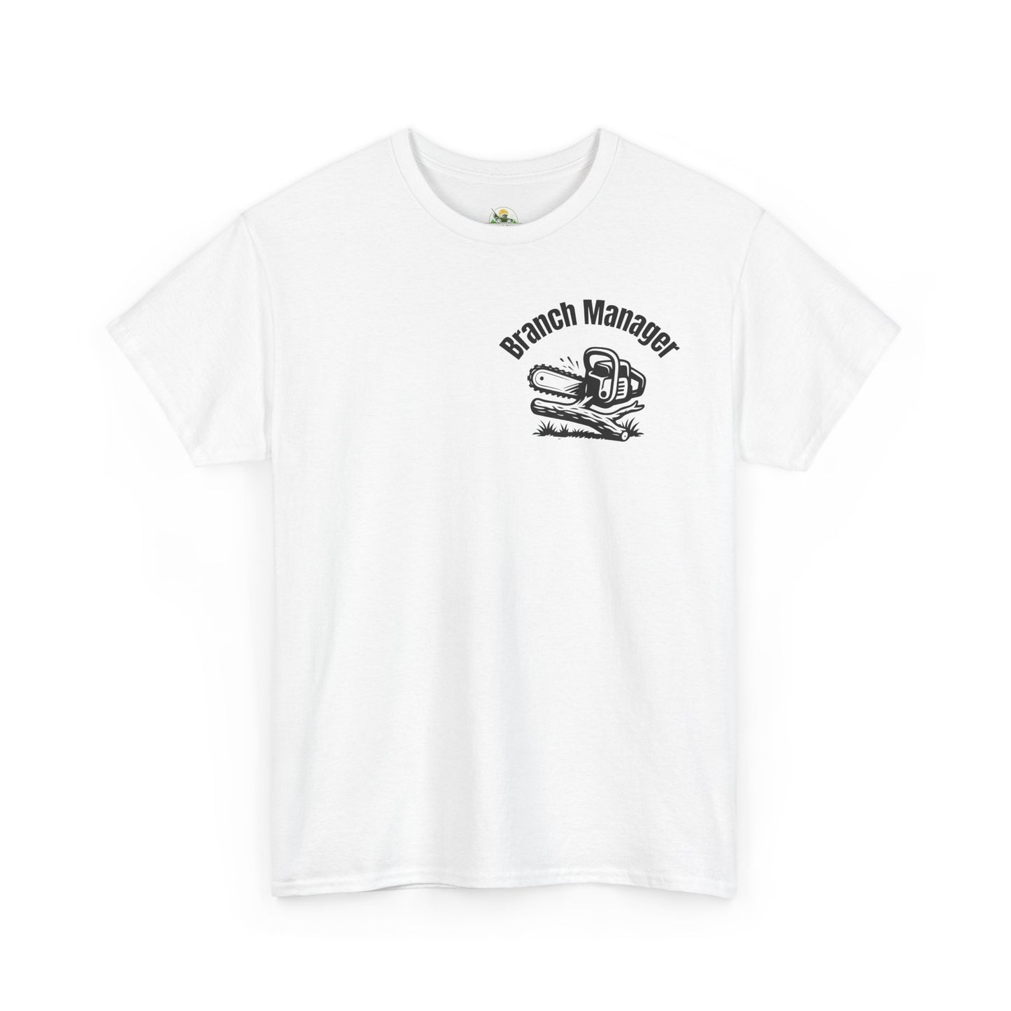 Branch Manager Pocket Tee – Funny Tree Trimmer Chainsaw Shirt for Lawn & Landscape Pros