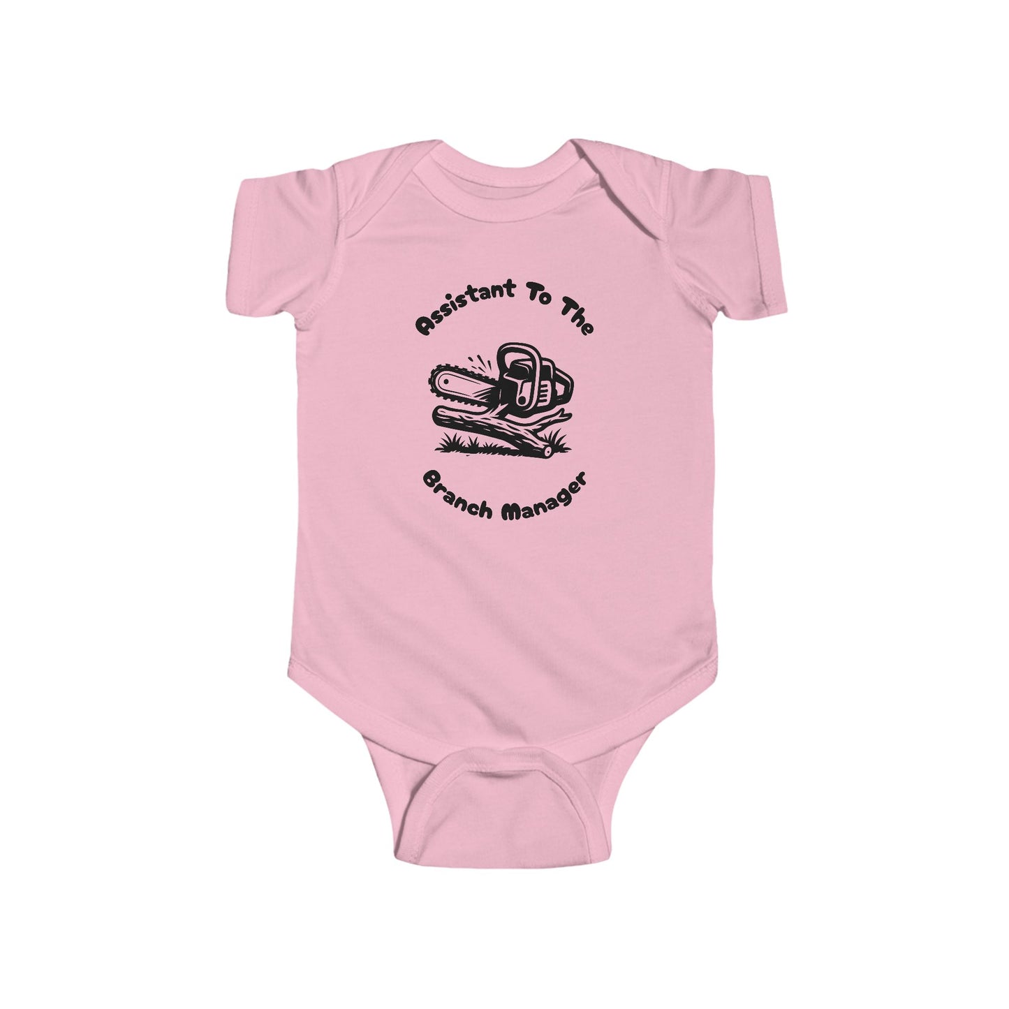 Assistant to the Branch Manager – Funny Chainsaw Baby Onesie for Lawn & Tree Pros