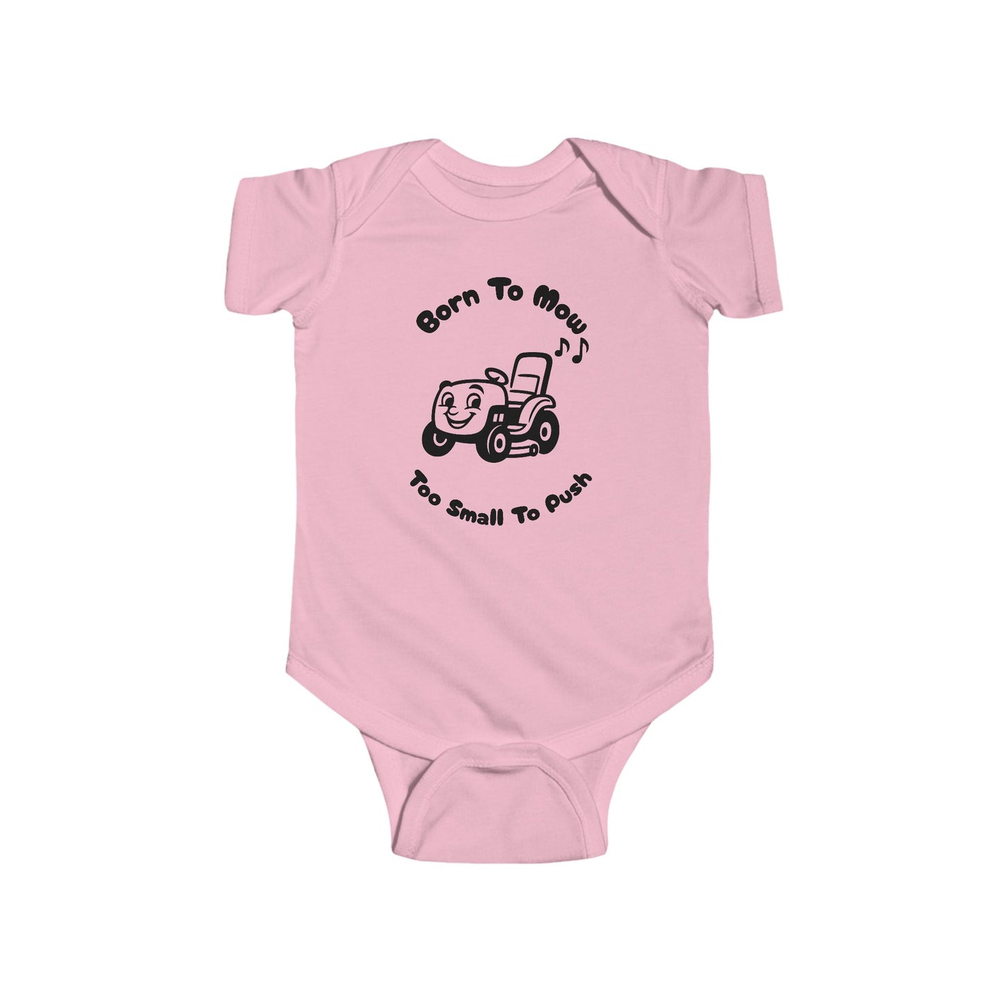 Born to Mow, Too Small to Push – Funny Lawn Mower Baby Onesie