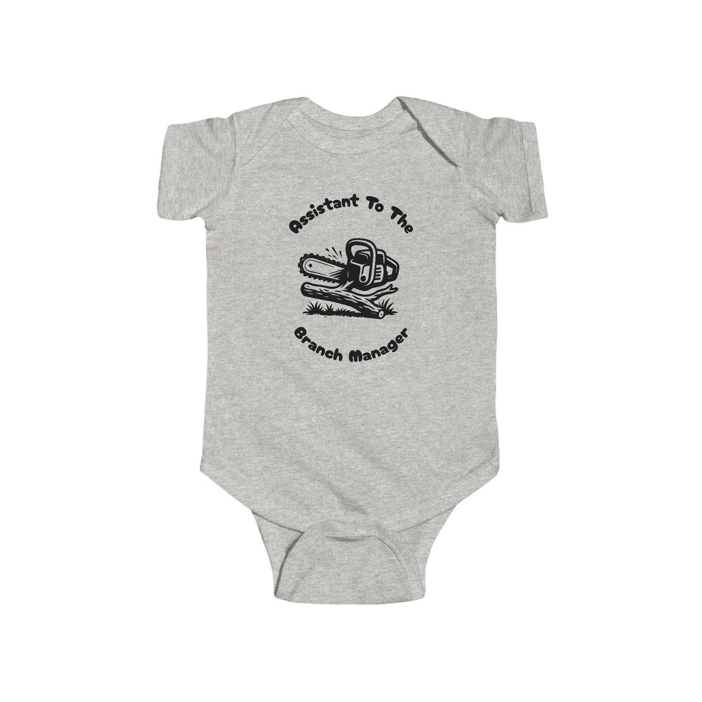 Assistant to the Branch Manager – Funny Chainsaw Baby Onesie for Lawn & Tree Pros