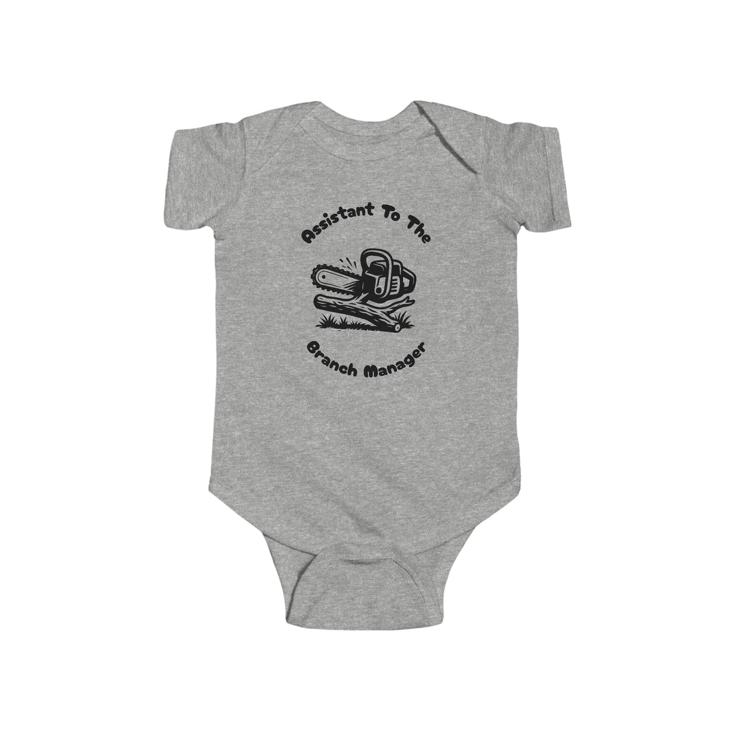 Assistant to the Branch Manager – Funny Chainsaw Baby Onesie for Lawn & Tree Pros