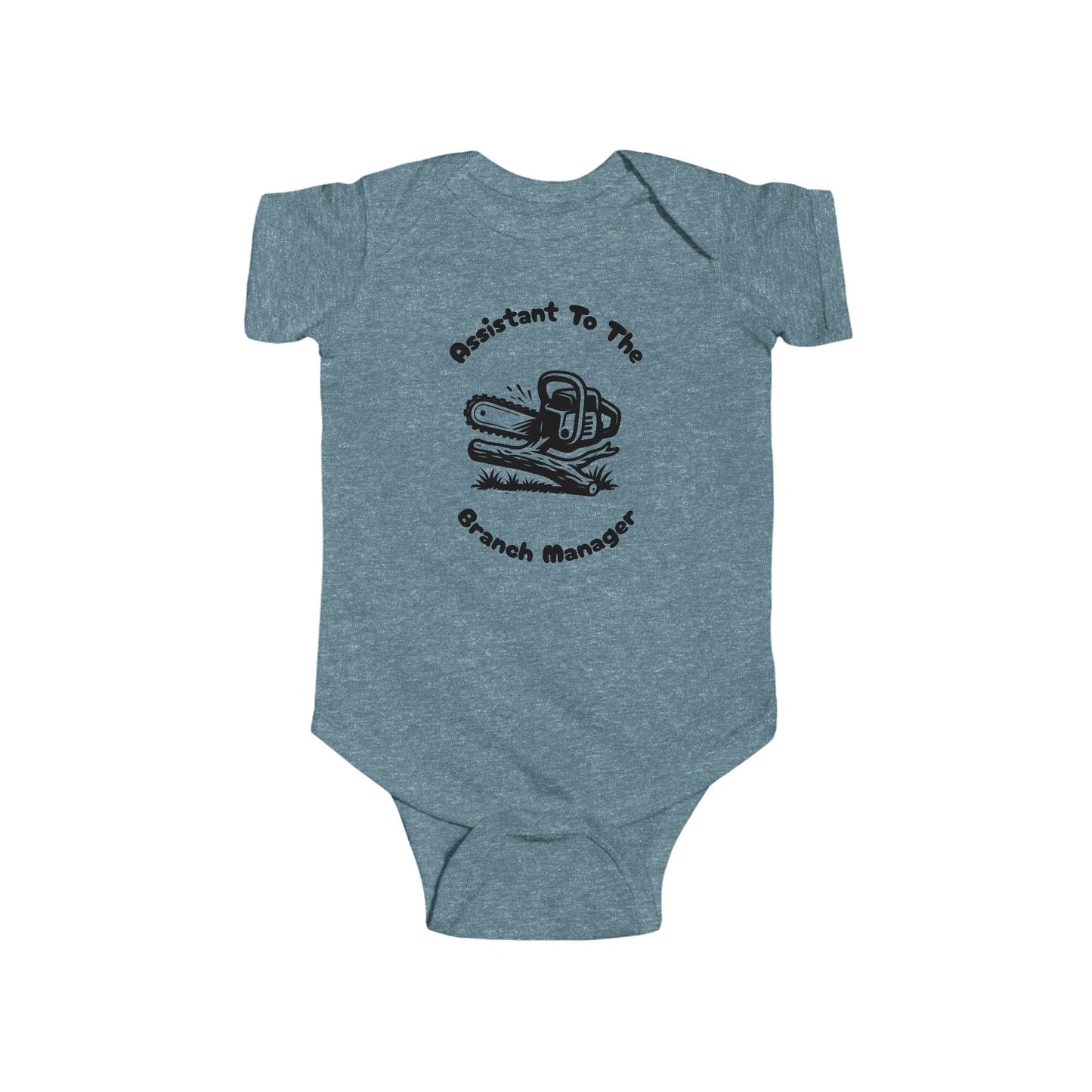 Assistant to the Branch Manager – Funny Chainsaw Baby Onesie for Lawn & Tree Pros