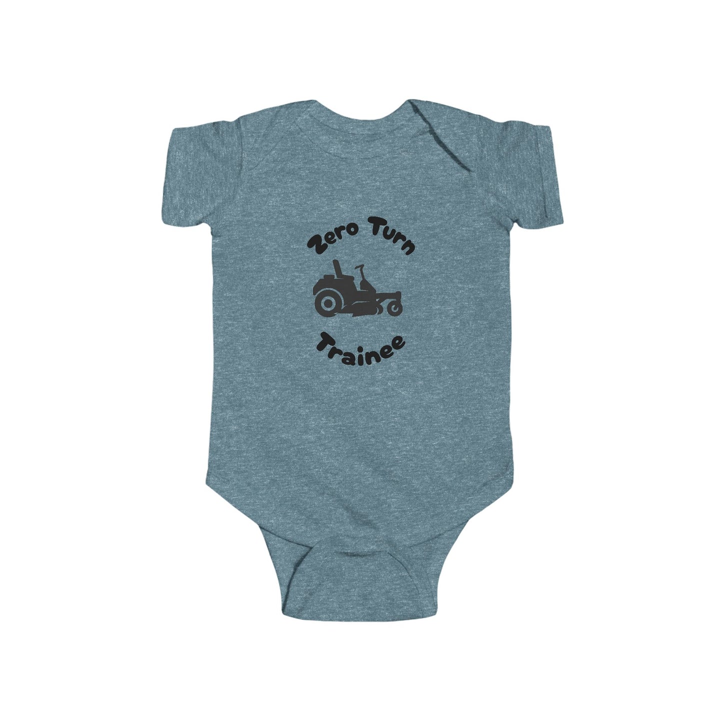 Zero Turn Trainee Baby Bodysuit – Funny Lawn Mower Baby Outfit for Future Grass Cutters