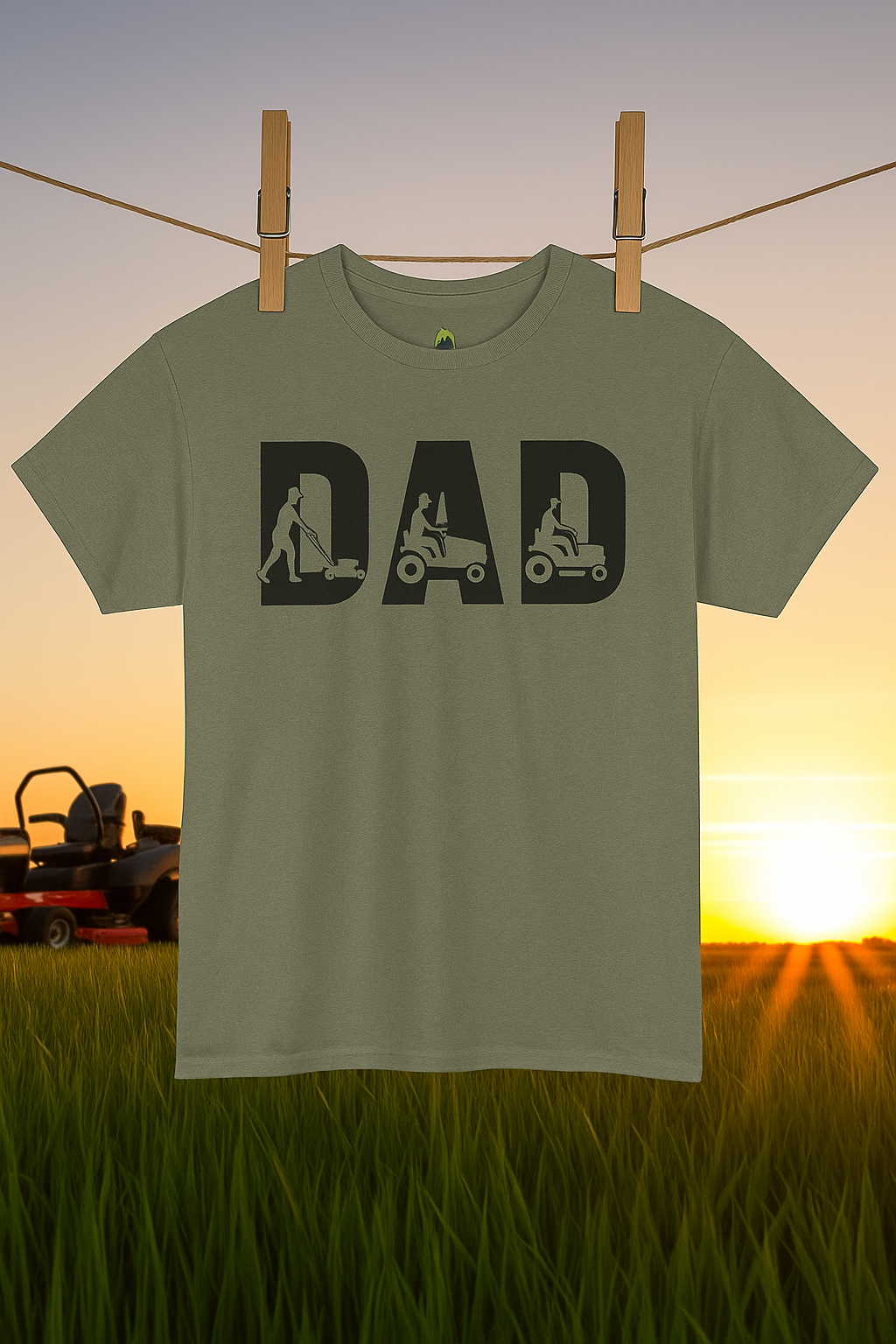DAD Mower Tee – Push, Ride, Zero Turn Lawn Care Shirt
