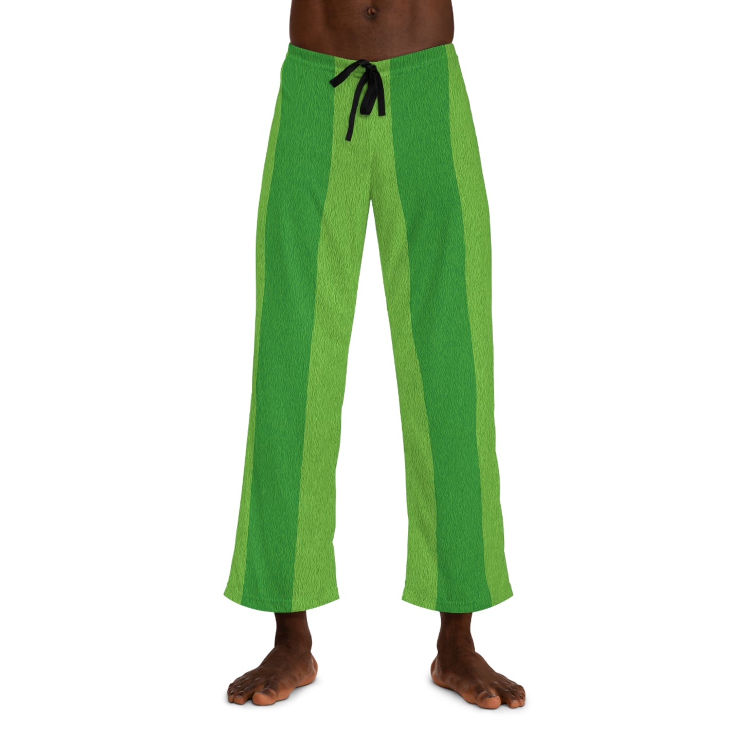 Lawn Stripe Pajama Pants – Funny Grass Print Lounge Pants for Lawn Lovers