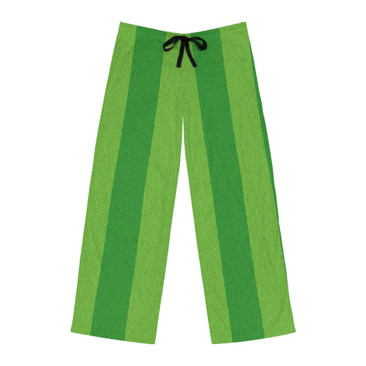 Lawn Stripe Pajama Pants – Funny Grass Print Lounge Pants for Lawn Lovers