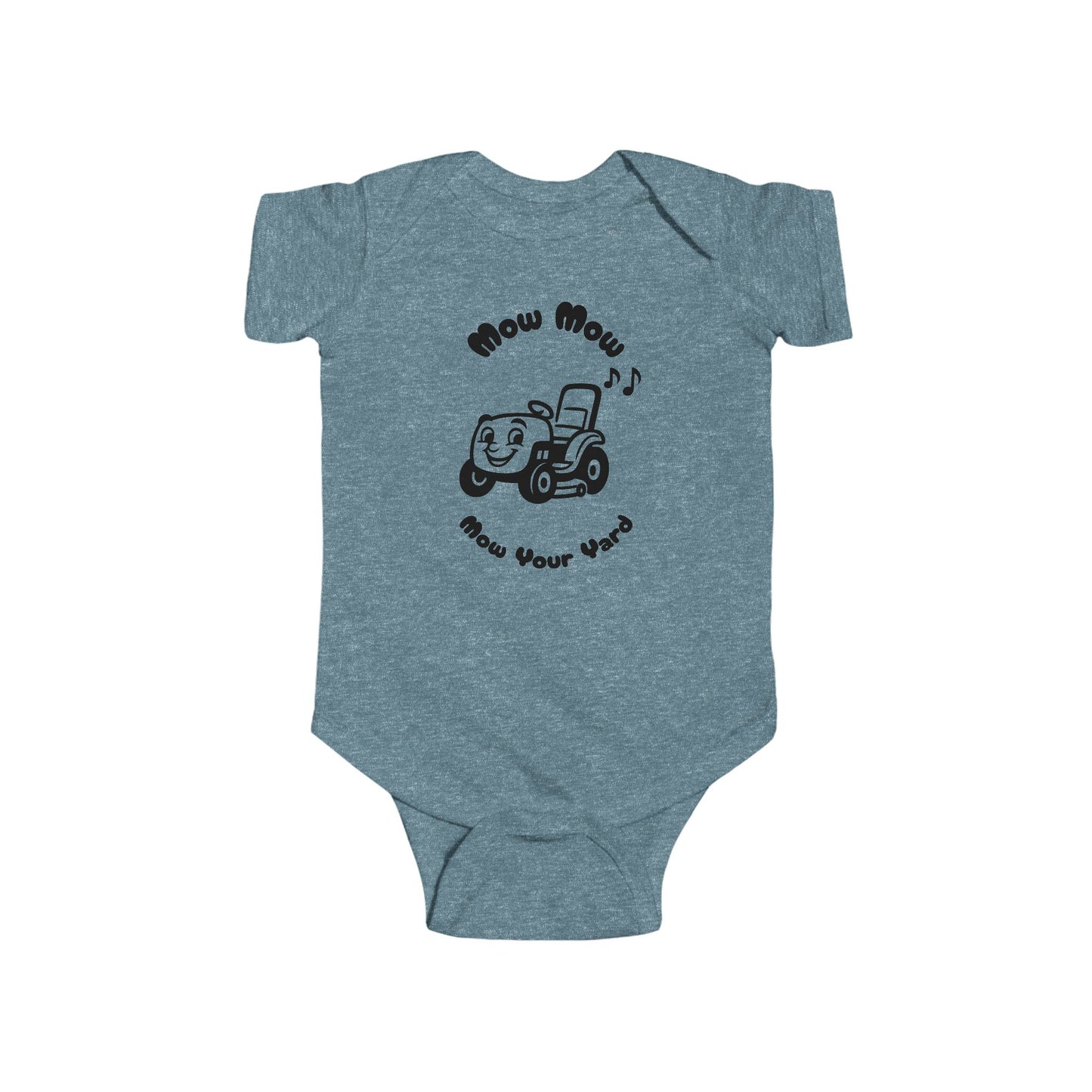 Mow Mow Mow Your Yard Baby Onesie – Funny Lawn Mower Bodysuit