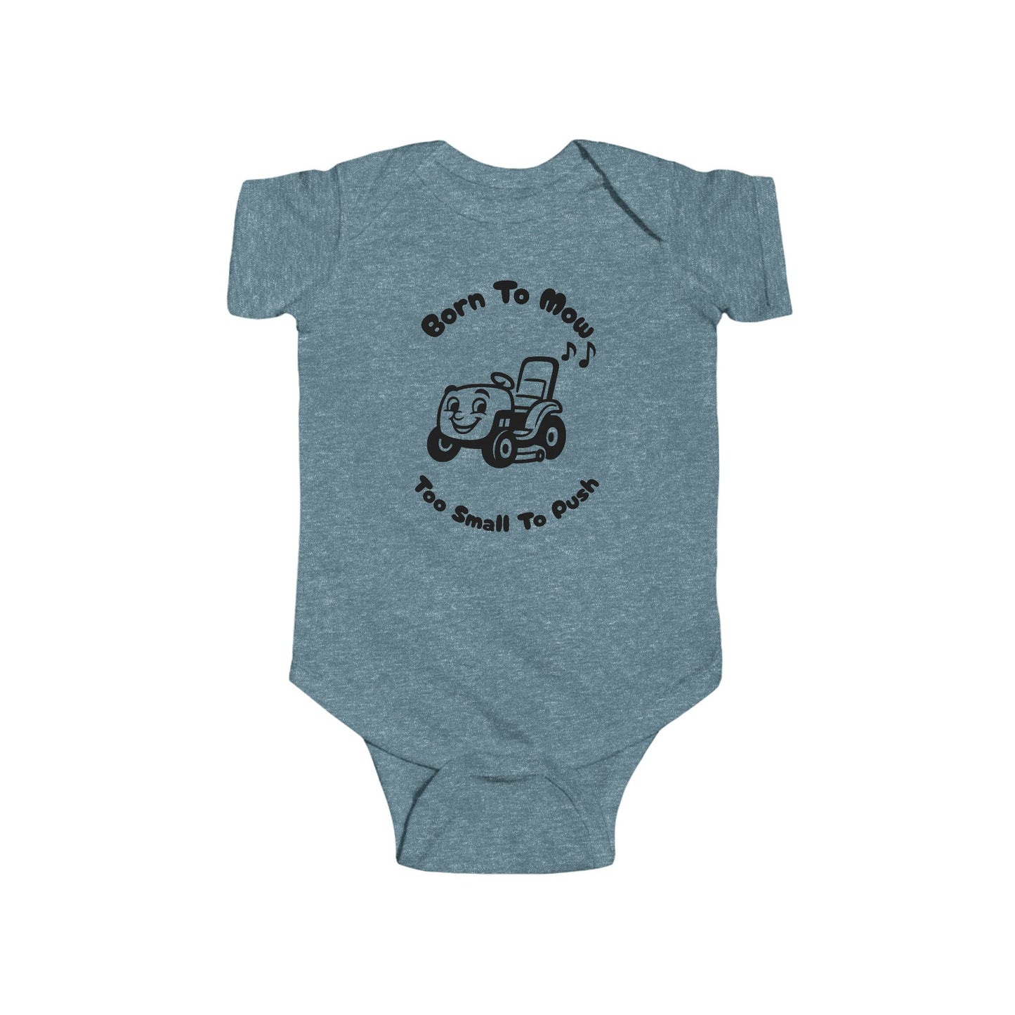 Born to Mow, Too Small to Push – Funny Lawn Mower Baby Onesie