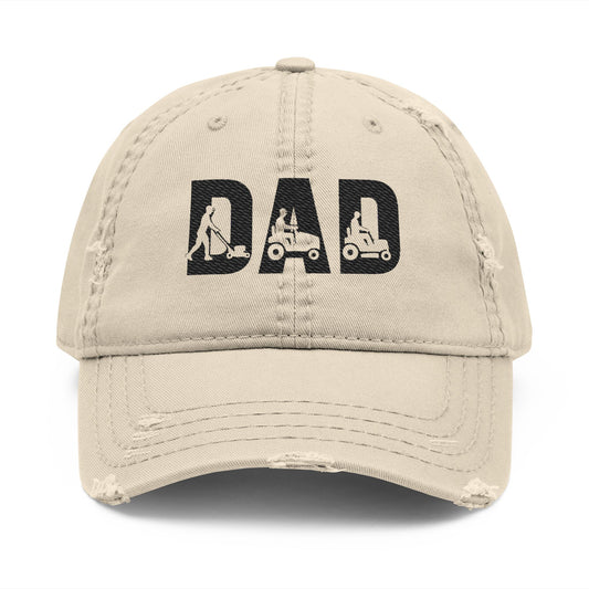 DAD Mower Distressed Hat – Funny Lawn Care Cap for Yard Dads