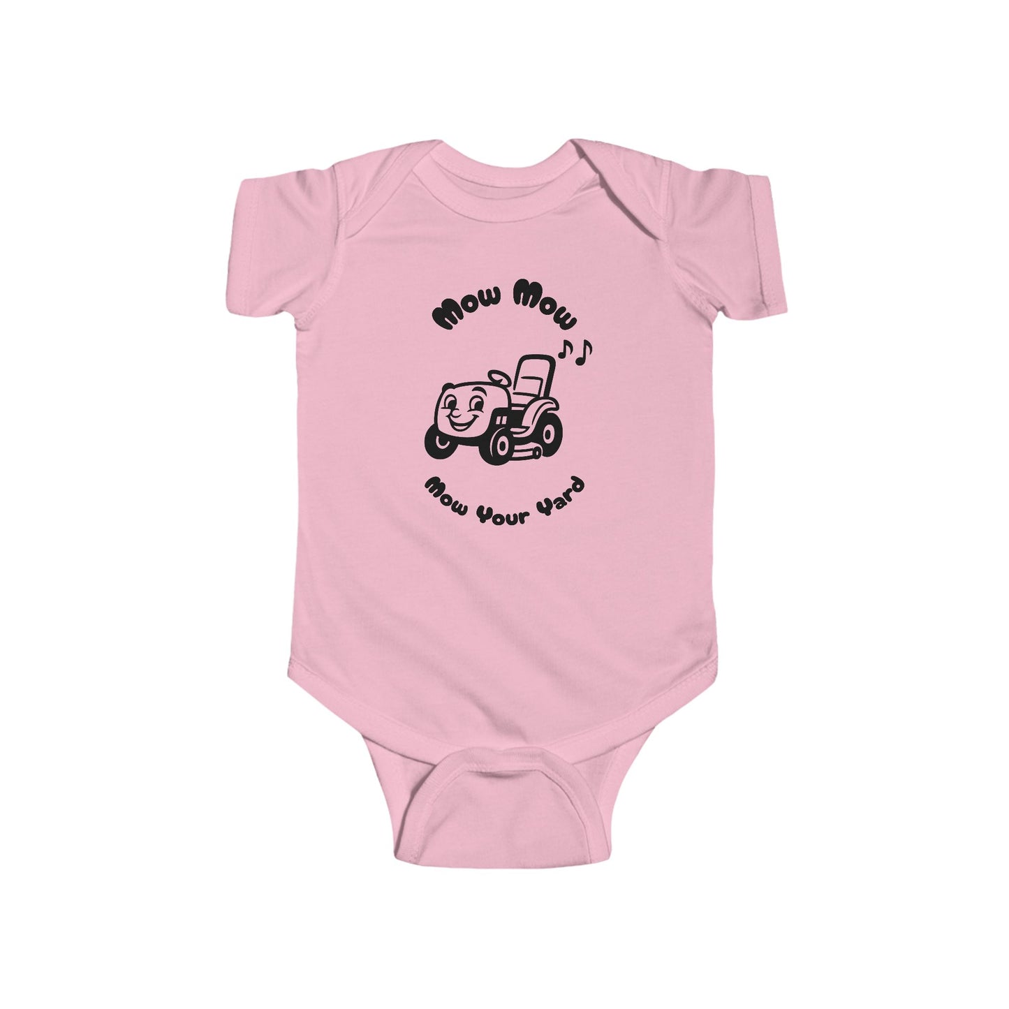 Mow Mow Mow Your Yard Baby Onesie – Funny Lawn Mower Bodysuit